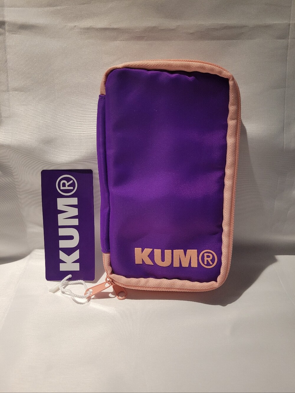 NWT Kum Purple and Peach Pouch